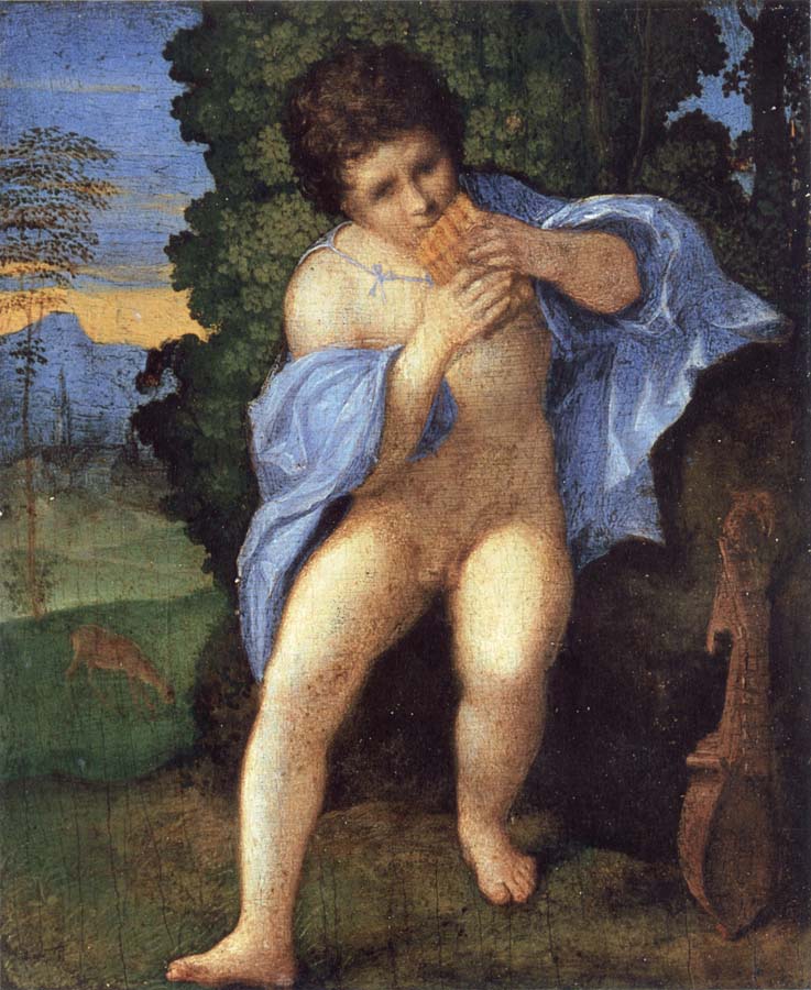 Young Faunus Playing the Syrinx